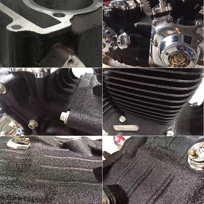 汽車零部件改色——高溫皺紋黑色